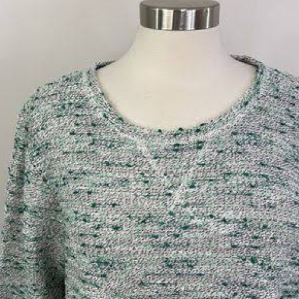 H&M Green Gray Speckled Sweater Size Large